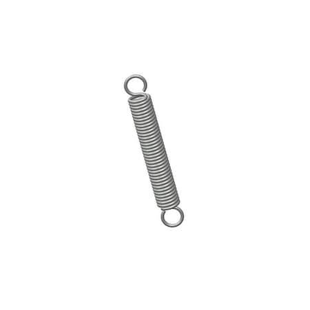 Extension Spring, O= .359, L= 2.50, W= .052